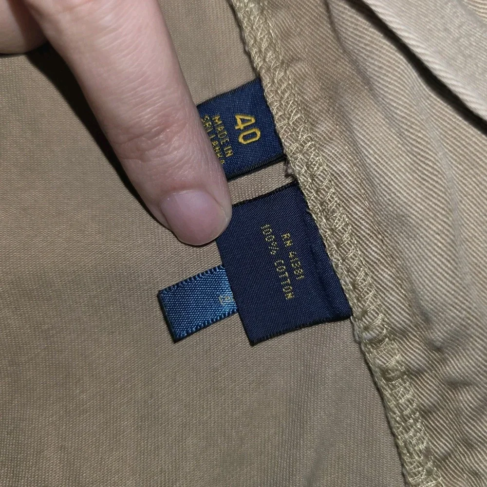 Polo Ralph Lauren Khaki 100% Cotton Mens Classic Fit 9